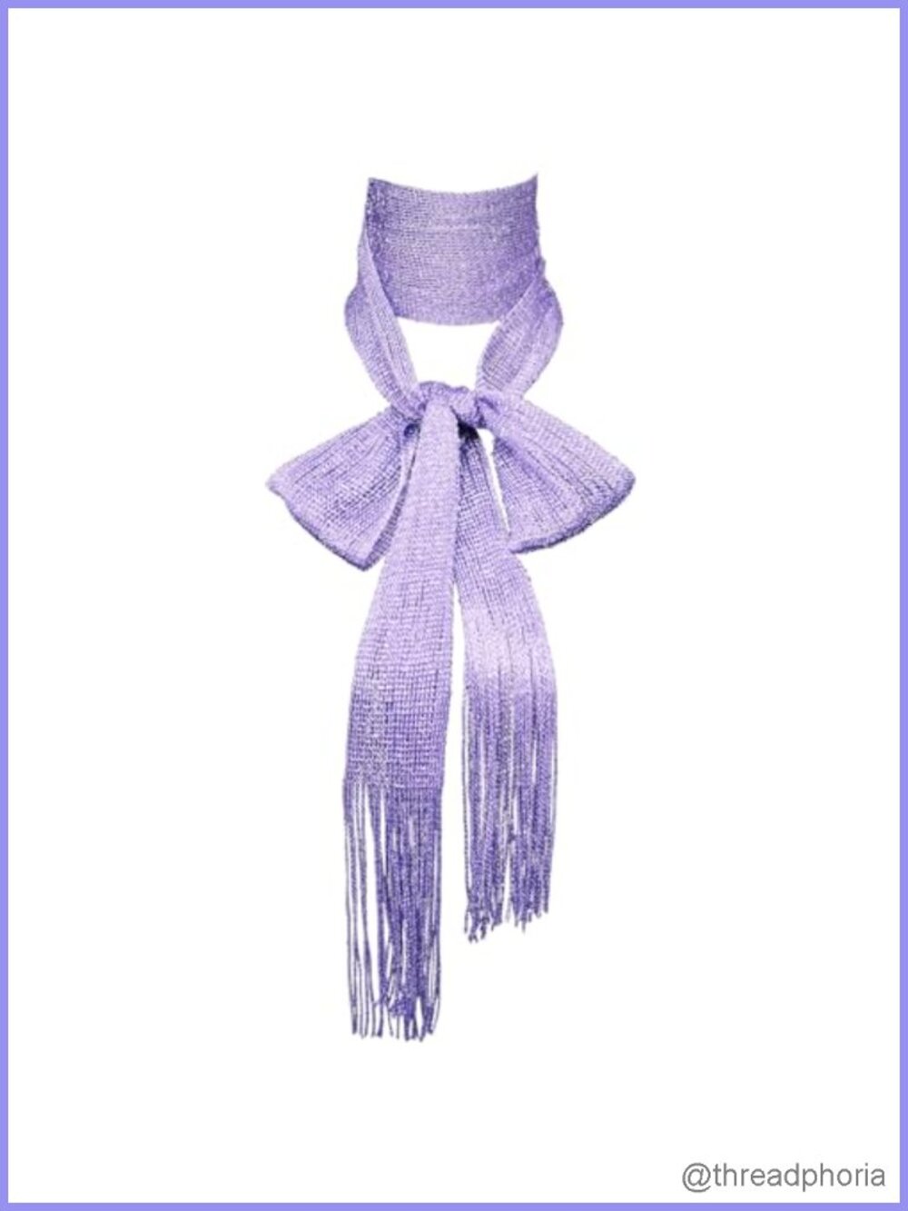 Glitter Fringe Scarf for Women, Long Skinny Scarves, Party
